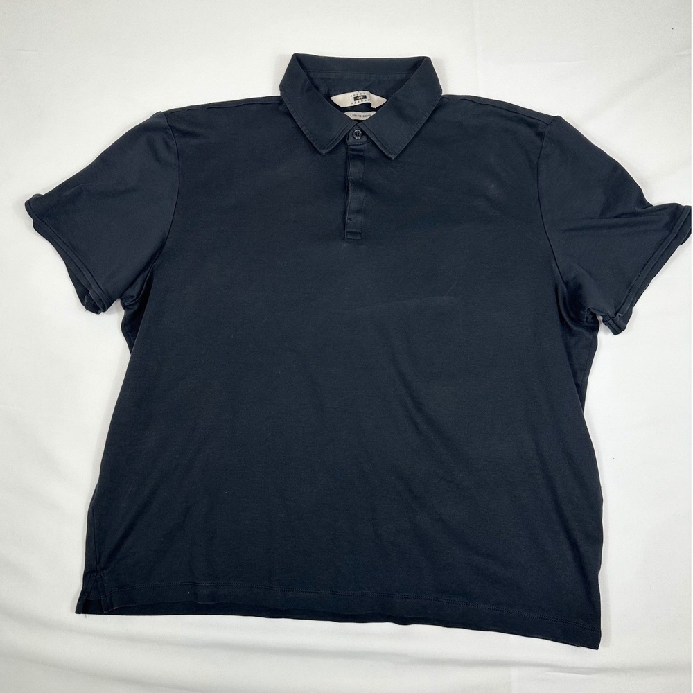 Joseph Abboud Polo Men's Liquid Soft Short Sleeve Casual Shirt Black XXL‎